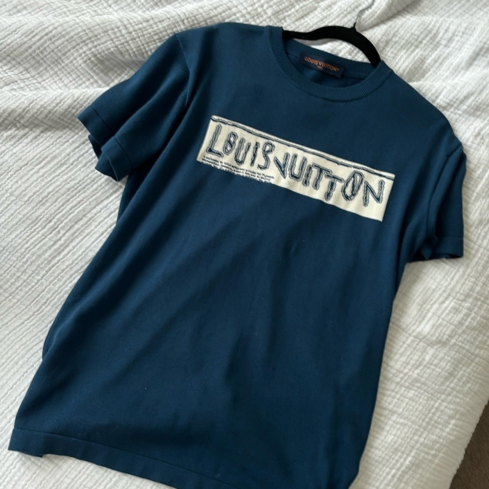 Blue Louis Vuitton shirt
